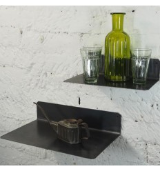 Petite étagère murale industrielle en métal