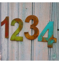 Chiffre en lettre metal- Numero maison design