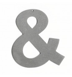 Lettre décorative metal - Chiffres et lettres & esperluette