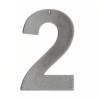 Chiffre Acier brossé 16cm