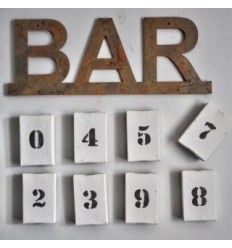 Mot décoration bar- Mot lettre - decoration mot bar