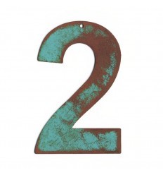 Numéro de maison en métal - Chiffre pour boite aux lettres