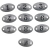 Ecussons oval avec chiffre