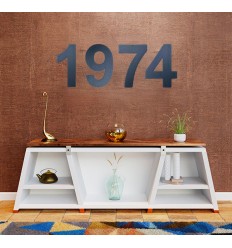 Lettre décorative metal - Chiffres et lettres & esperluette