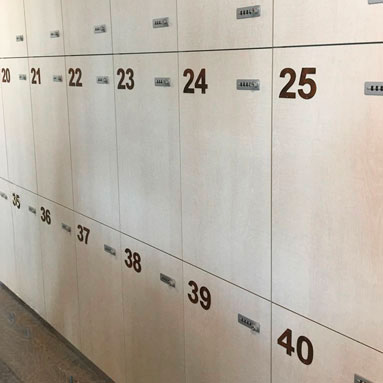 chiffres metal casier