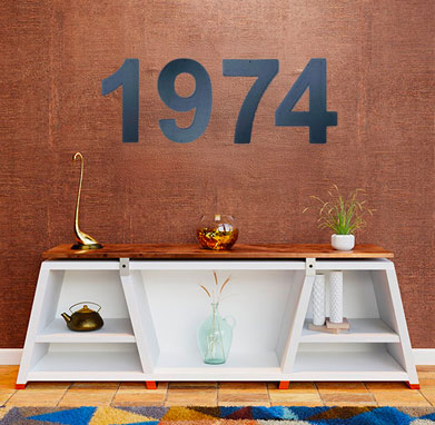 decoration murale lettres metal