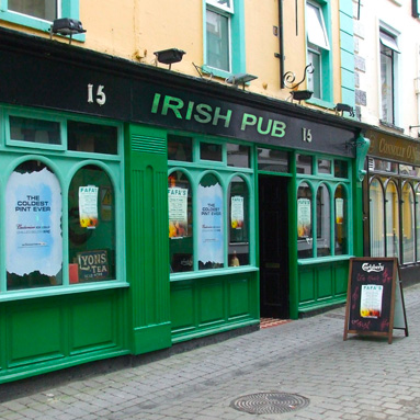 Enseigne pub irlandais